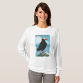 Oregon Coast Tufted Puffin T-shirt (Voorkant volledig)