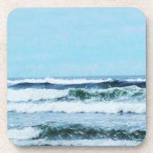 Oregon Coast Waves Bier Onderzetter (Voorkant)