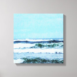 Oregon Coast Waves Canvas Afdruk