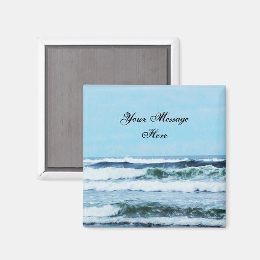 Oregon Coast Waves Magnet (Voorkant / Achterkant)