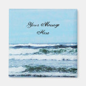 Oregon Coast Waves Magnet (Voorkant)