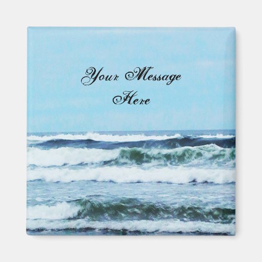 Oregon Coast Waves Magnet (Voorkant)