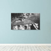 Oregon Coast West Shore Manor Otter Rock Canvas Afdruk (Insitu (Houten vloer))