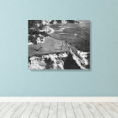 Oregon Coast West Shore Manor Otter Rock Canvas Afdruk (Insitu (Houten vloer))
