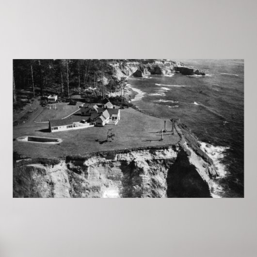 Oregon Coast West Shore Manor Otter Rock Poster (Voorkant)