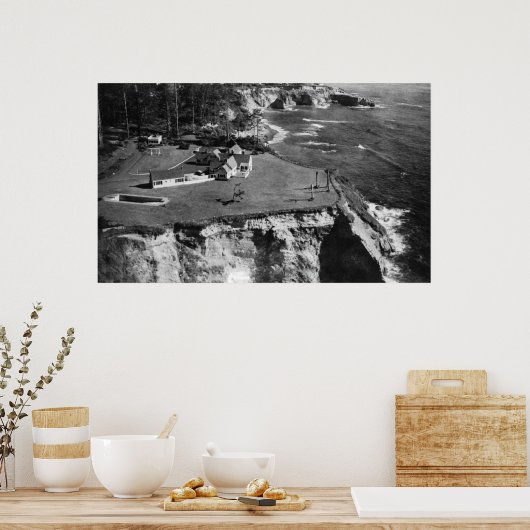 Oregon Coast West Shore Manor Otter Rock Poster (Keuken)
