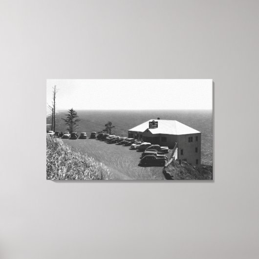 Oregon Coast Zee Lion Caves Main Kantoor Canvas Afdruk (Voorkant)