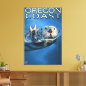 Oregon Coast Zee Otter Canvas Afdruk (Insitu (Woonkamer))