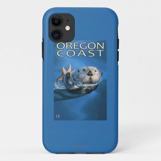 Oregon Coast Zee Otter Case-Mate iPhone Case (Achterkant)