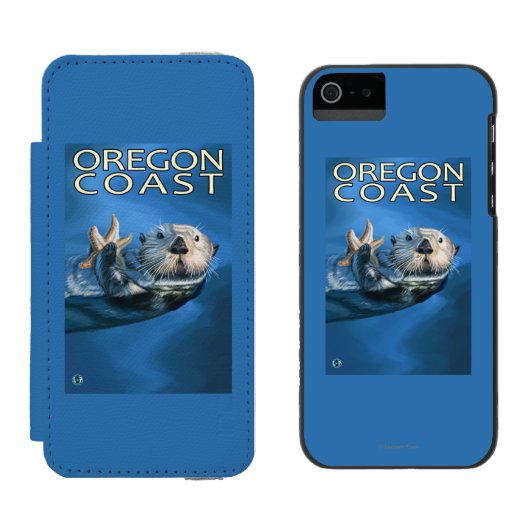 Oregon Coast Zee Otter Incipio iPhone Portemonnee Hoesje (Naast elkaar)