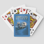 Oregon Coast Zee Otter Pokerkaarten (Achterkant)