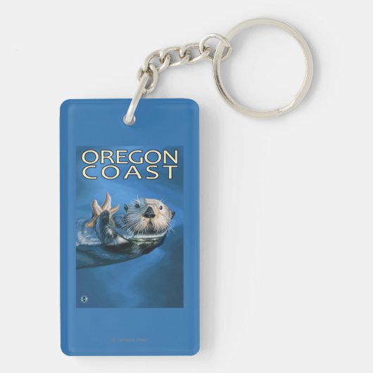 Oregon Coast Zee Otter Sleutelhanger (achterkant)