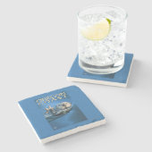 Oregon Coast Zee Otter Stenen Onderzetter (Zijkant)