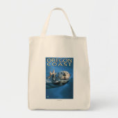 Oregon Coast Zee Otter Tote Bag (Voorkant)