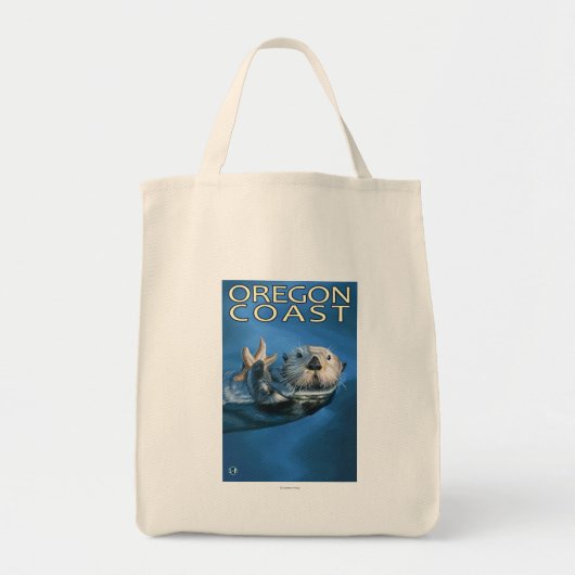 Oregon Coast Zee Otter Tote Bag (Voorkant)