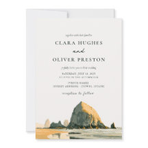 Oregon Coast Zeestapels Gouden Uur Strand Bruiloft