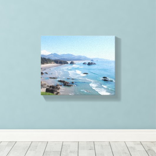Oregon Coastal View Canvas Afdruk (Insitu (Houten vloer))