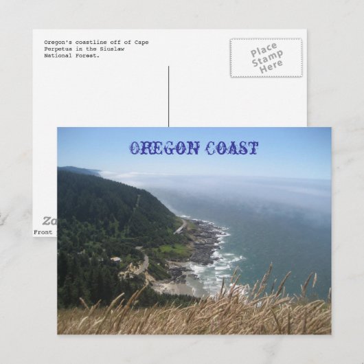 Oregon Coastline Briefkaart (Voorkant / Achterkant)