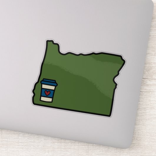 Oregon & Coffee Sticker (Detail)