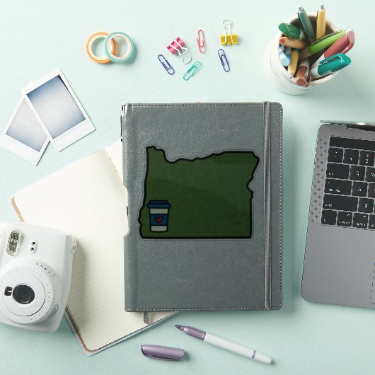 Oregon & Coffee Sticker (iPad Cover)