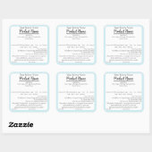 Oregon Cottage Food Business Blue Baking Label (Vel)