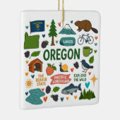 Oregon Custom Family Trip Christmas Keramisch Ornament (Rechts)
