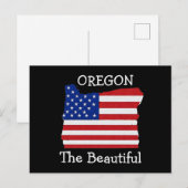 OREGON DE MOOIE T-Shirt Briefkaart (Voorkant / Achterkant)