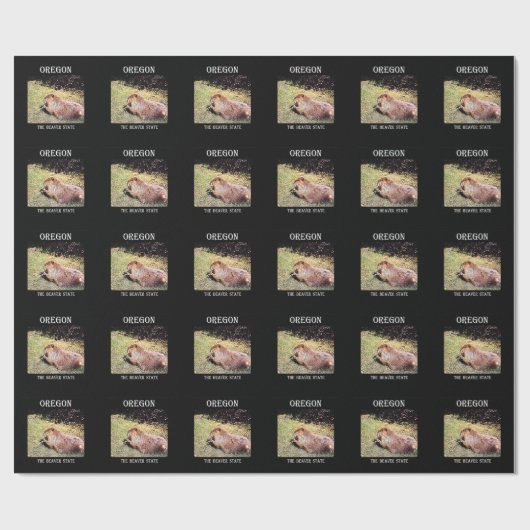 Oregon de staat Beaver Cadeaupapier (Vlak)