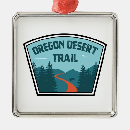 Oregon Desert Trail Metalen Ornament (Voorkant)