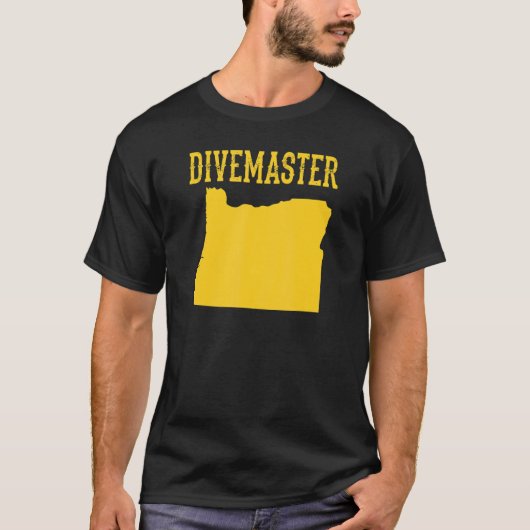 Oregon Divemaster Scuba Diving Instructor Dive Fla T-shirt (Voorkant)