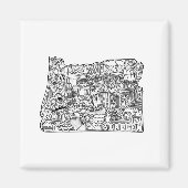 Oregon Doodle Magneet (Voorkant)
