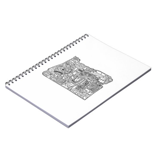Oregon Doodle Notitieboek (Linkerzijde)