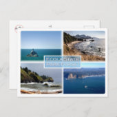 Oregon - Ecola State Park Forset - Briefkaart (Voorkant / Achterkant)