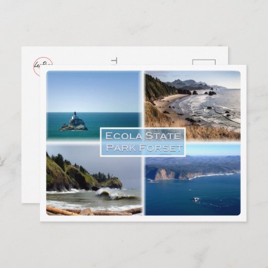 Oregon - Ecola State Park Forset - Briefkaart (Voorkant / Achterkant)