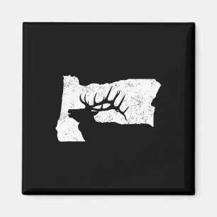 Oregon Elk Hunting Shirt - Bull Elk State Vorm Magneet