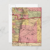 Oregon en het grondgebied van Washington Briefkaart (Voorkant / Achterkant)