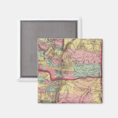 Oregon en het grondgebied van Washington Magneet (Voorkant / Achterkant)