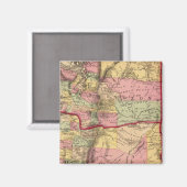 Oregon en het grondgebied van Washington Magneet (Voorkant / Achterkant)
