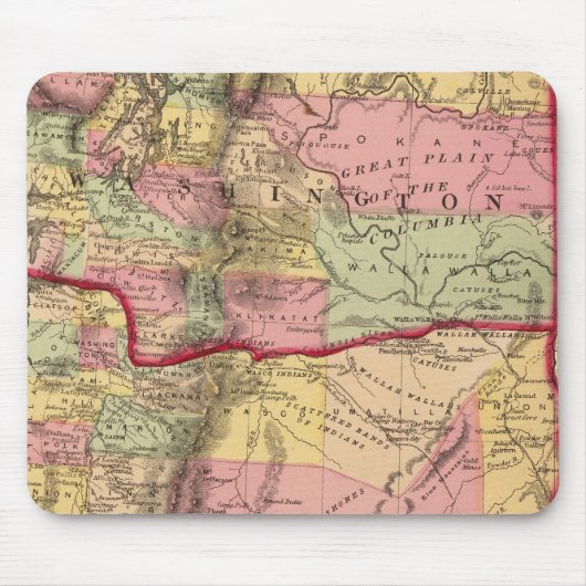 Oregon en het grondgebied van Washington Muismat (Voorkant)