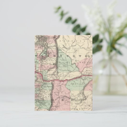 Oregon en Washington Briefkaart (Staand voorkant)