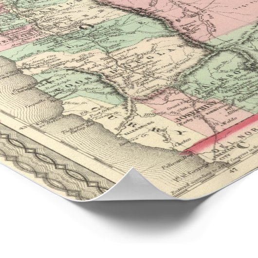 Oregon en Washington Poster (Hoek)