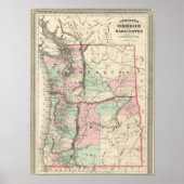 Oregon en Washington Poster (Voorkant)