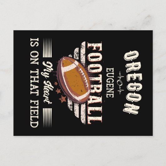 Oregon Eugene American Football Briefkaart (Voorkant)