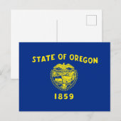 Oregon Flag Briefkaart (Voorkant / Achterkant)