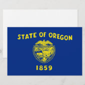 Oregon Flag Briefpapier (Voorkant / Achterkant)