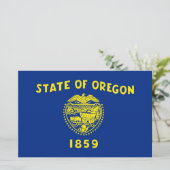 Oregon Flag Briefpapier (Staand voorkant)