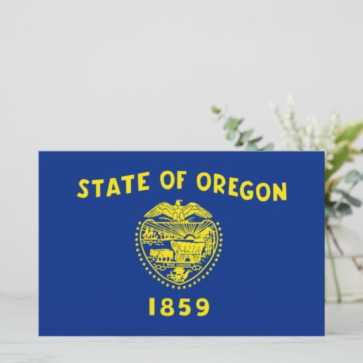 Oregon Flag Briefpapier (Staand voorkant)