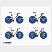 Oregon Flag Cycling Rechthoekige Sticker (Vel)