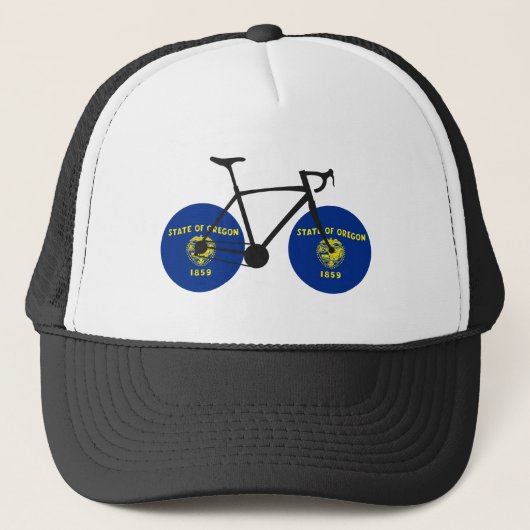 Oregon Flag Cycling Trucker Pet (Voorkant)