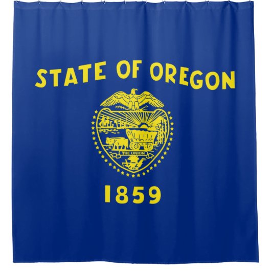 Oregon Flag Douchegordijn (Voorkant)